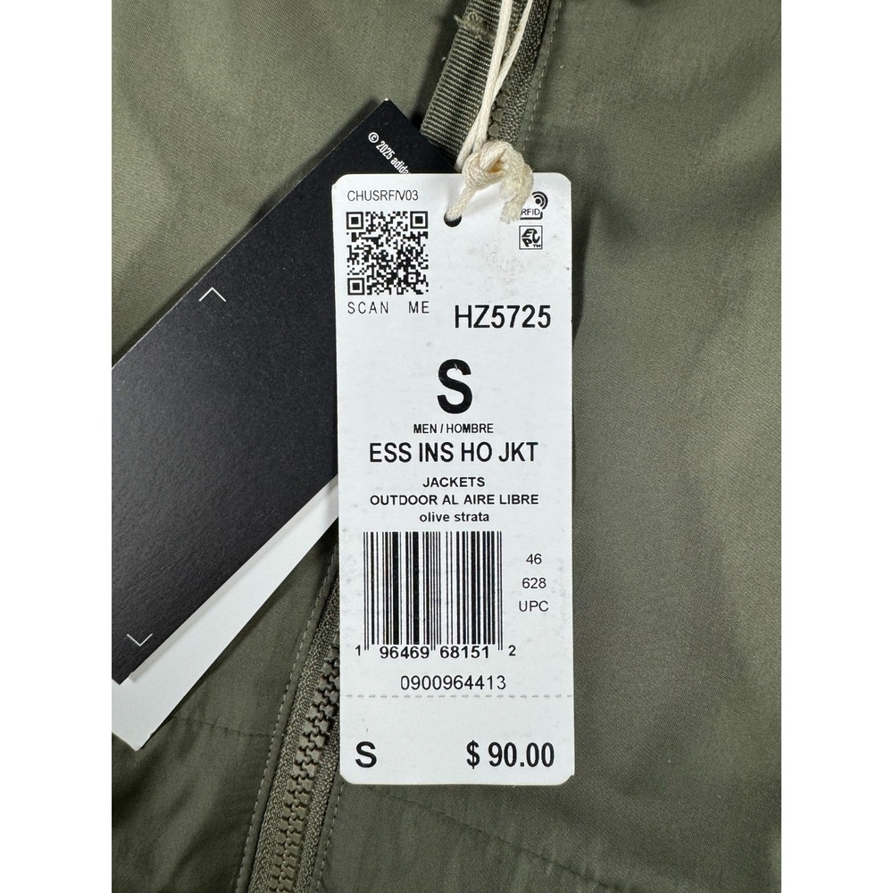 Adidas Outdoor Al Aire Libre Jacket Men's Small Hooded Olive Strata HZ5725 NWT - Picture 4 of 9